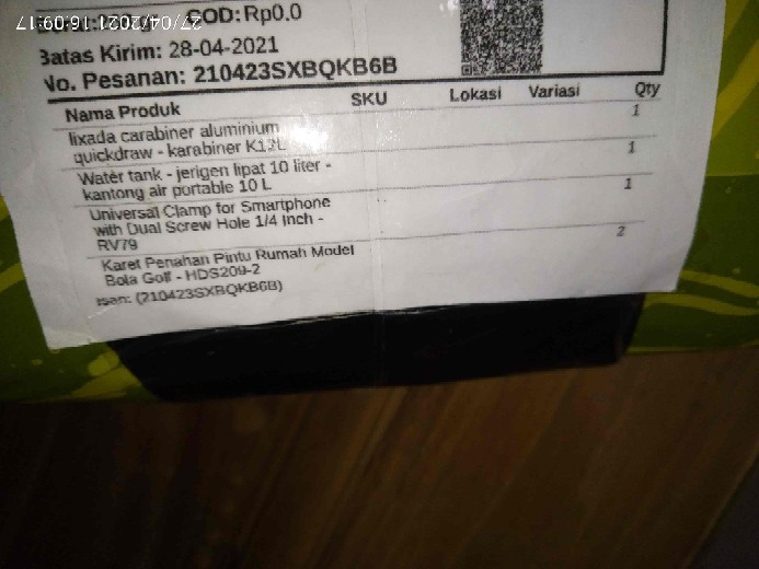 Universal Clamp For Smartphone With Dual Screw Hole 1/4 Inch - Rv79<br />