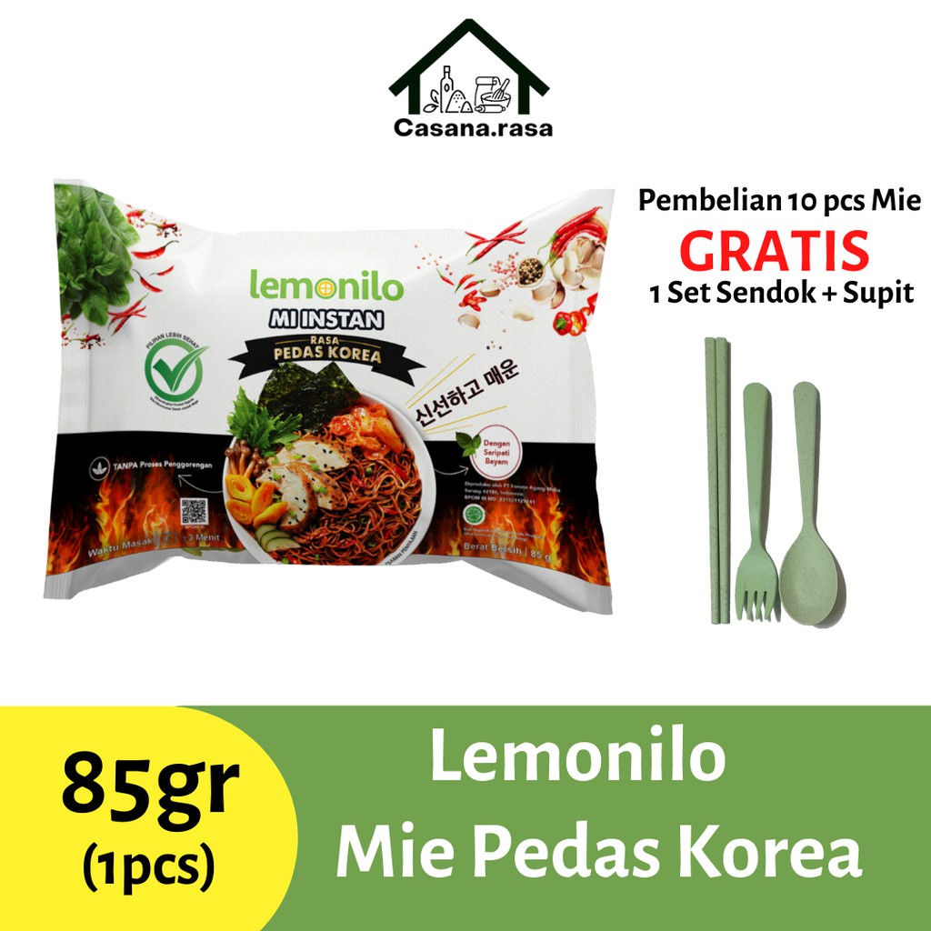 Lemonilo Mie Pedas Korea | Mie Pedas Korea | Mie Instan Lemonilo Pedas Korea