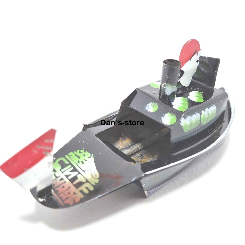 Kapal Otok Otok - Kapal Laut Kaleng Mainan Jadul Perahu Air Warna Acak