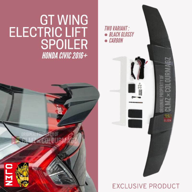 GT Wing Electric Lift Spoiler - Civic Sedan and Universal
