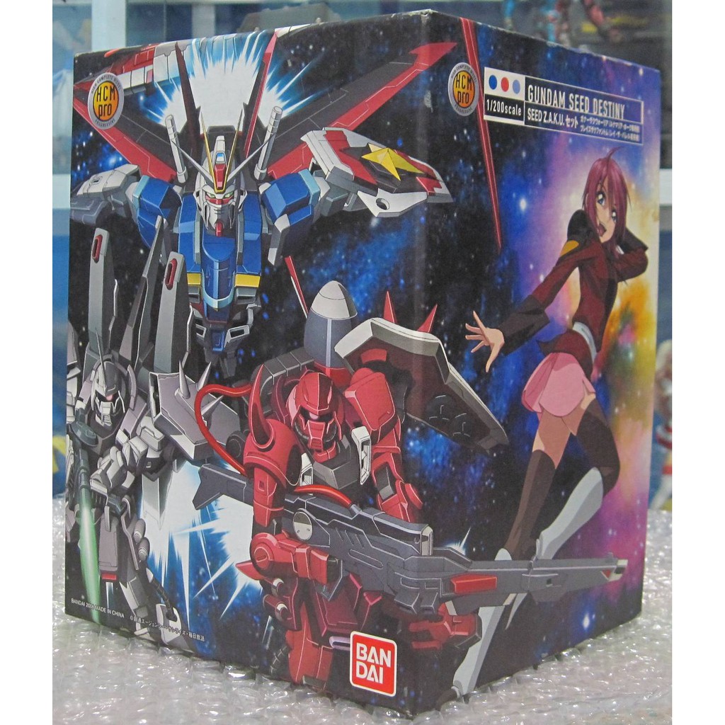 HCM Pro Gundam Age 1/200 Gundam Seed Destiny Gundam Zaku Sazaby Original Bandai