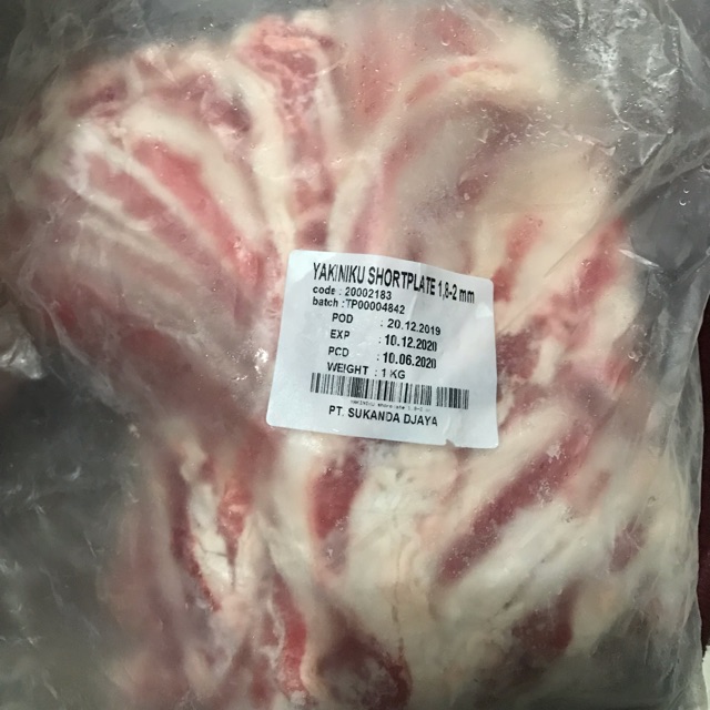 

Yakiniku Shortplate 1kg