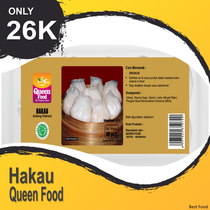 

Hakau Queen Food 180gram/10pcs
