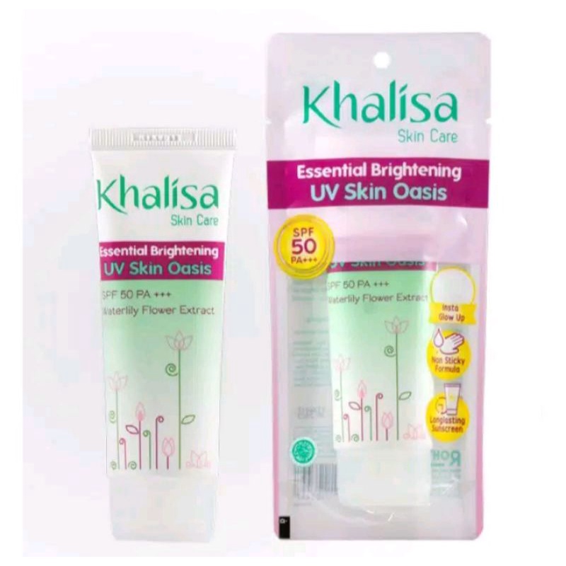 KHALISA ESSENTIAL BRIGHTENING UV SKIN OASIS SPF 50 PA+++ 40gr/ SUNSCREEN KHALISA