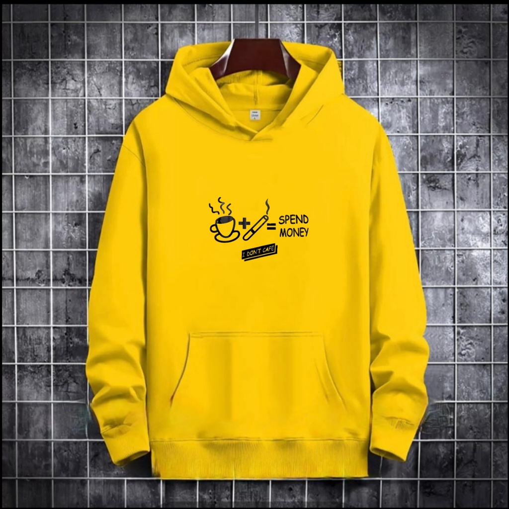 PAKAIAN PRIA / SWEATER HOODIE TULISAN SPEND MONEY / HOODIE MURAH / HOODIE PRIA DAN WANITA / UNISEX TERLARIS