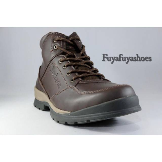 Sepatu Boots Pria Jackson Original WING 2JC Casual Boots Coffee