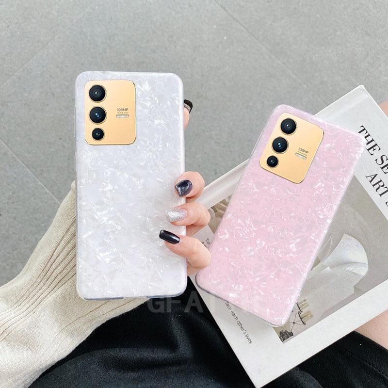 Vivo V23 5G V23 Pro Case Bahan Tpu Motif Kerang Berkilau