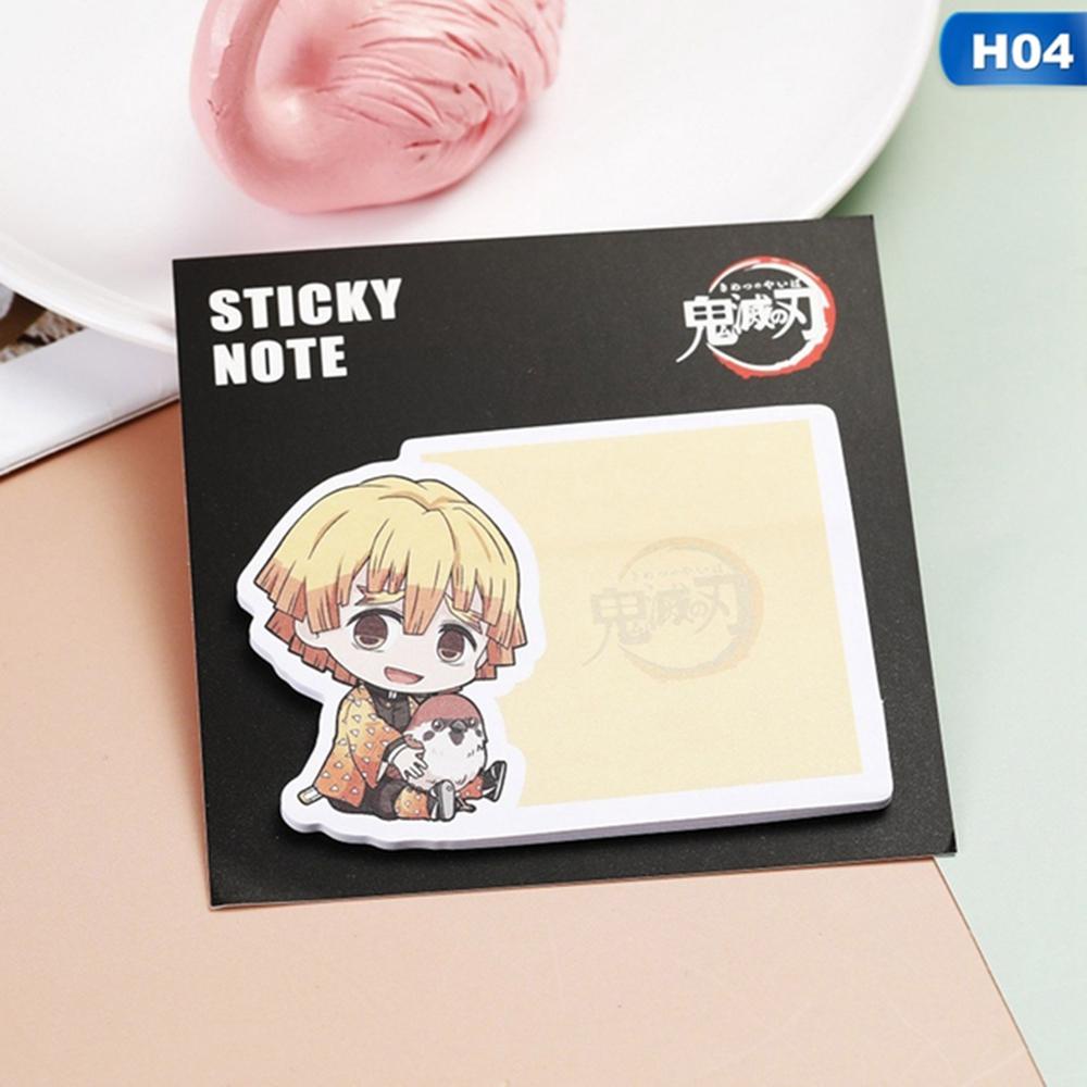 [Elegan] Anime Demon Slayer Siswa Kantor Perlengkapan Sekolah Planner Stiker Alat Tulis Sticky Note