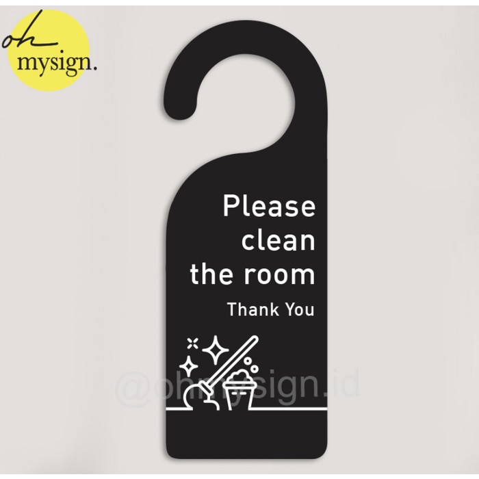 

Grosir DOOR SIGN PLEASE CLEAN THE ROOM AKRILIK PRINTED | ACRYLIC DOOR SIGN