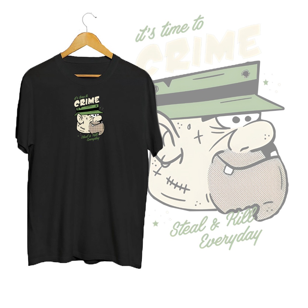 KAOS OVERSIZE CRIME T-SHIRT