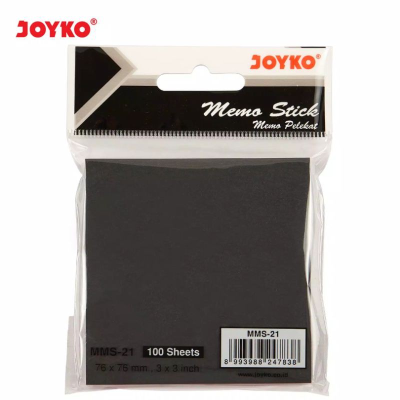 

JOYKO MMS21 BLACK MEMO STICKY NOTE LABEL KERTAS TEMPEL HITAM