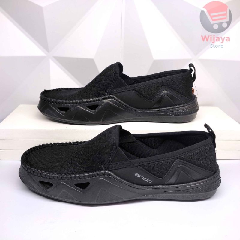 Sepatu Slip On Pria ANDO Kualitas Terbaik untuk Kebutuhan Sehari-hari BEST ROCKFIRE MONREAL