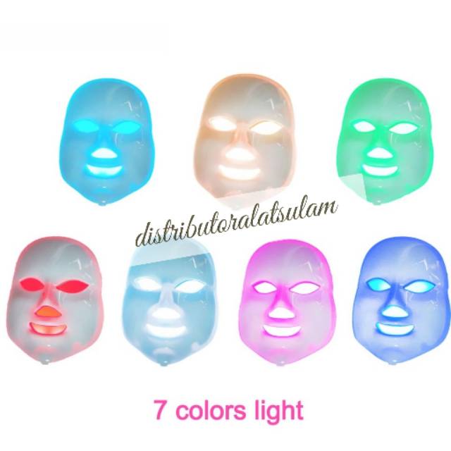 LED FACE MASK/ MASKER SINAR TOPENG/ MASKER TOPENG/ PDT LED LIGHT THERAPY FACE NECK