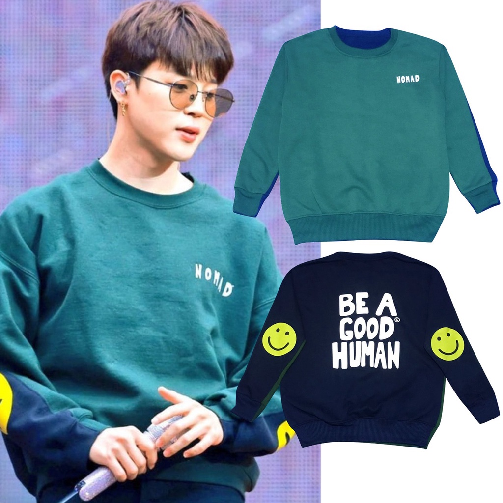 Sweater basic Bangtan Jimin Bea Good Human Las Vegas Konser