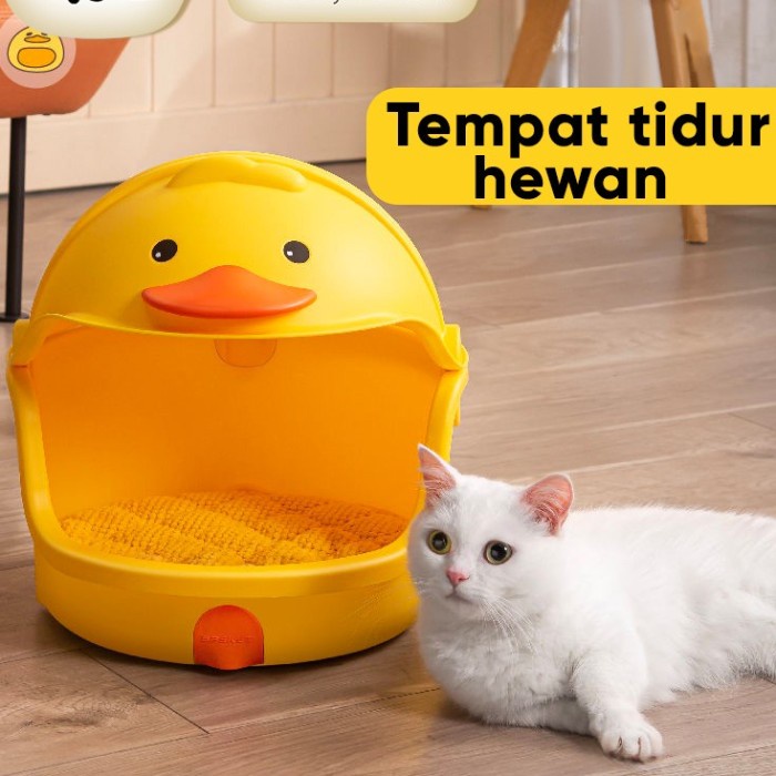 fmfit Cat house - tempat tidur kucing model bebek empuk set