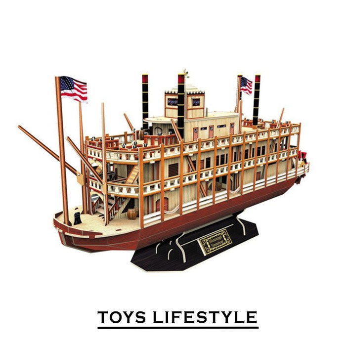 Cubicfun 3D Puzzle – Mississipi Steamboat (XL)