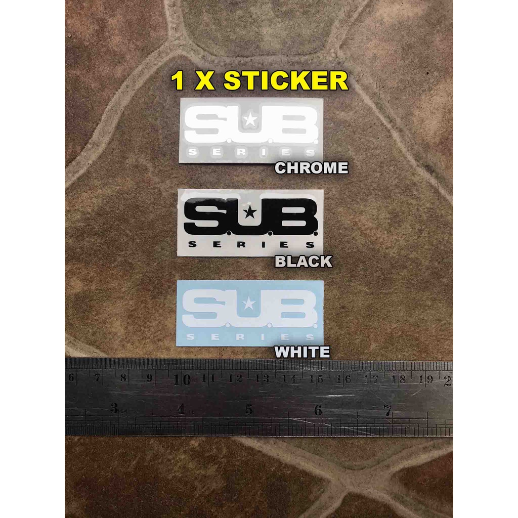 Sticker Tempel SUB Series Bass Ray4 Ray5 Ray Guitar Silo Elektrik Sterling Ernie Ball Musicman Decal