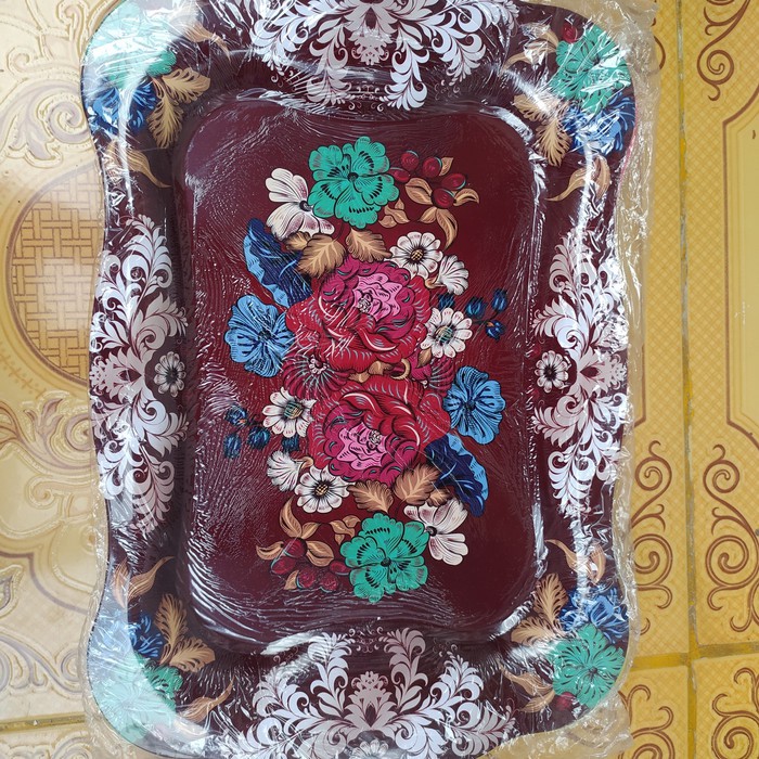 Nampan Motif, Nampan Baki Motip, Nampan 38Cm