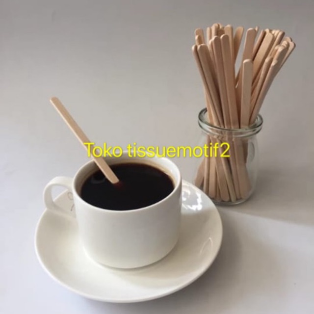 Stirrer Kopi/adukan Kopi/kayu/30pcs