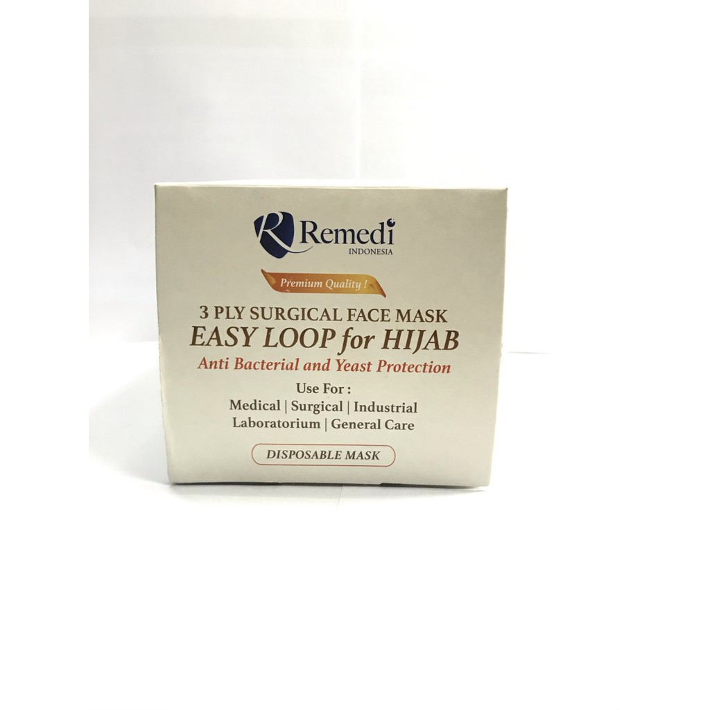 REMEDI Masker Kerudung / Jilbab / Hijab / isi 50 pcs Asli Indonesia