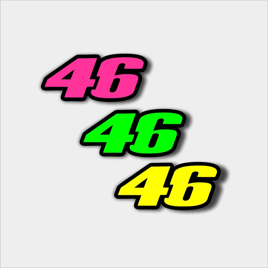 

Stiker brand distro 46 bahan anti air