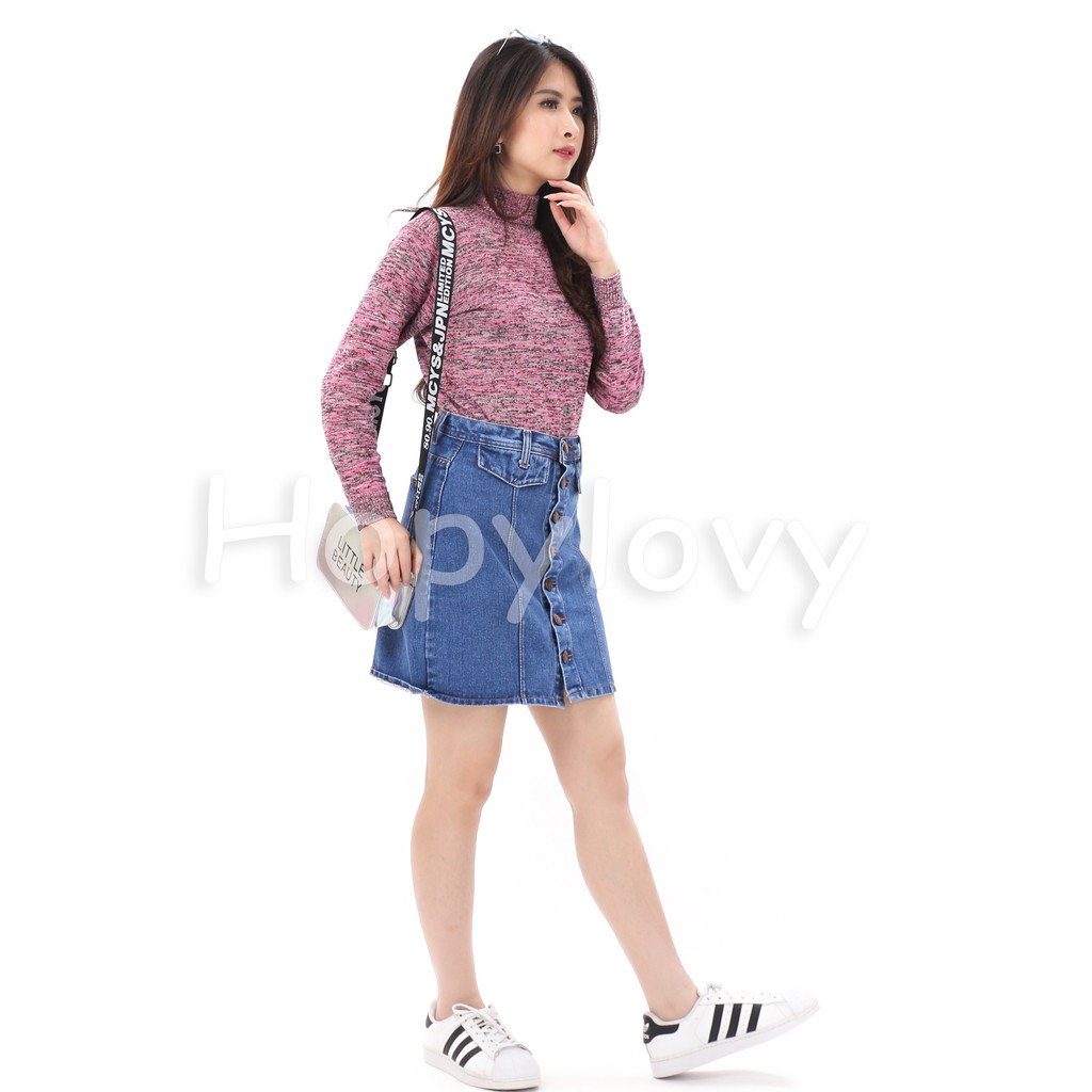 Rok Jeans Wanita | Mini Skirt | Rok Jeans Pendek Wanita Cerish Skirt