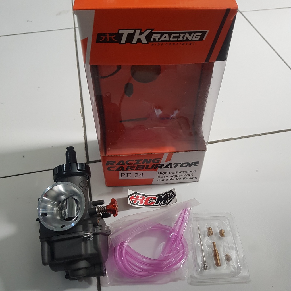 Karbu Karburator carbu carburetor PE24 PE 24 MERK TK RACING ORI ORIGINAL TK RACING PARTS BONUS MJ PJ