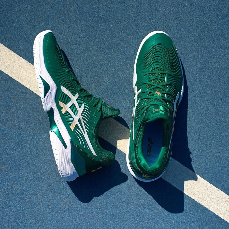 Sepatu Tennis Tenis Asics Gel Court Novak Green Original