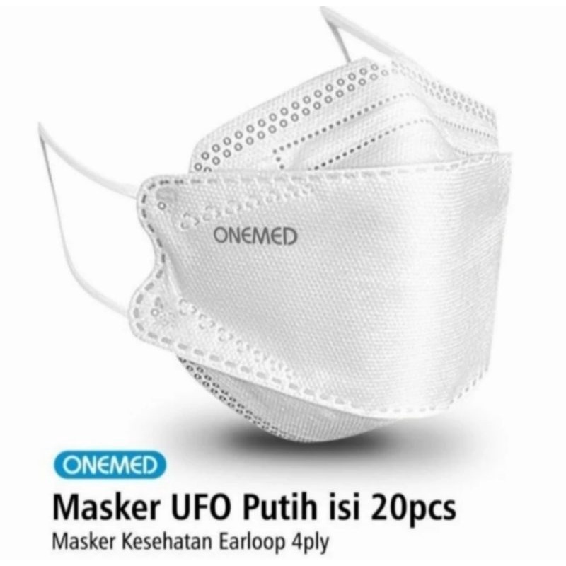 Masker onemed KF94 / Masker medis UFO onemed 4ply isi 20pcs