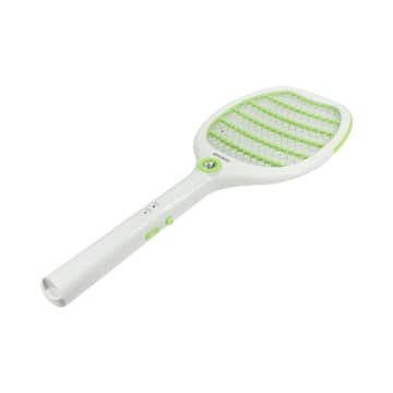 ACE Krisbow RECHARGEABLE WHITE GREEN Raket Nyamuk Rechargeable