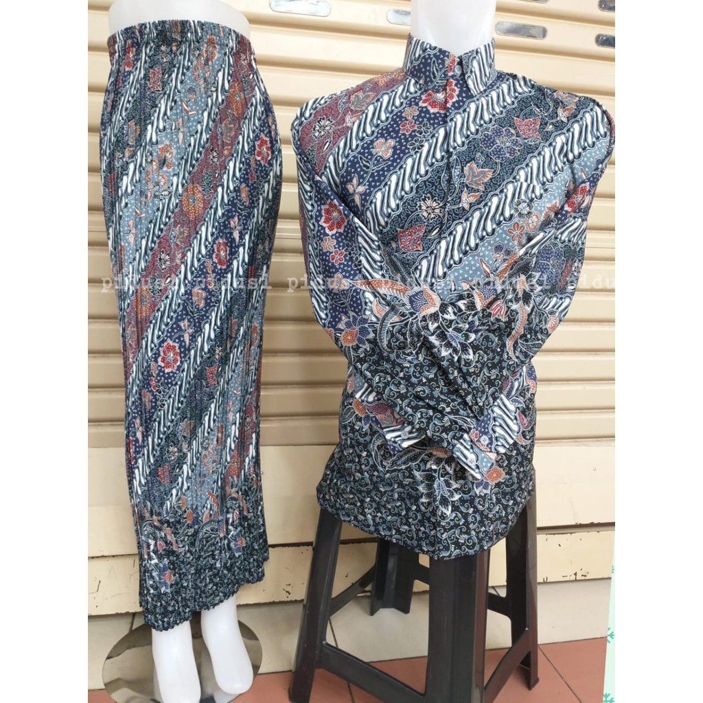 PROMO SET BATIK COUPLE / SET SARIMBIT BATIK / SET KEMEJA ROK BATIK COUPLE / SET COUPLE BATIK KATUN