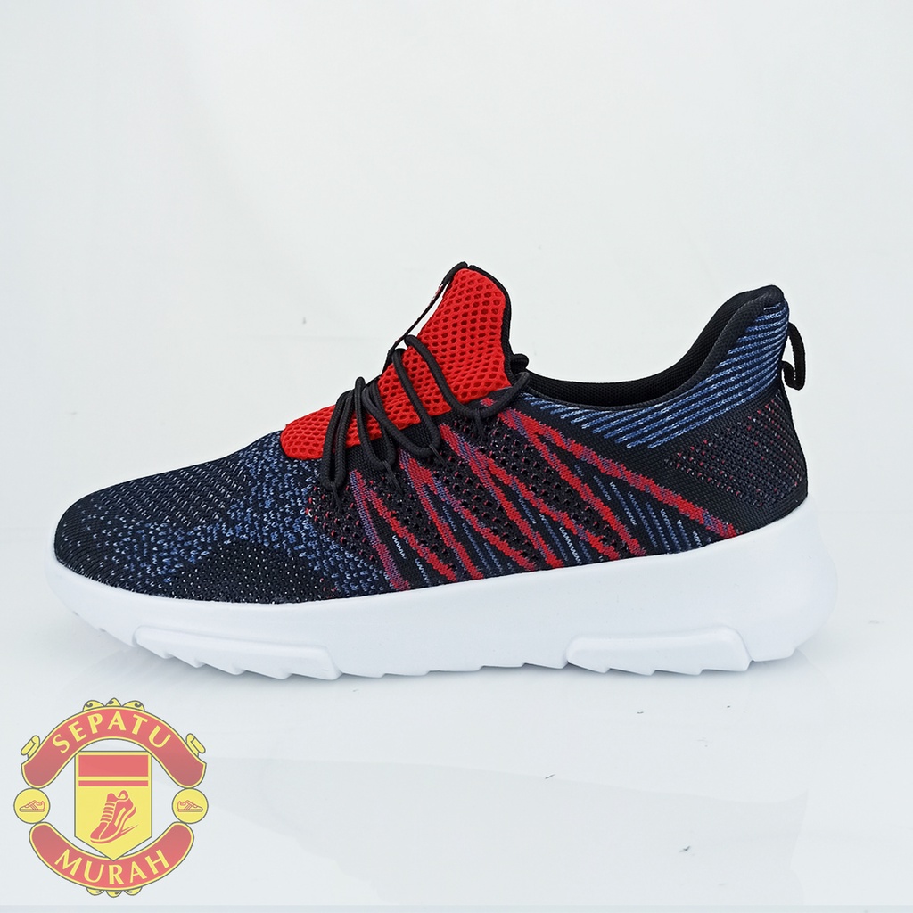 Ardiles Men Carnegie Sepatu Sneakers - Hitam/Merah