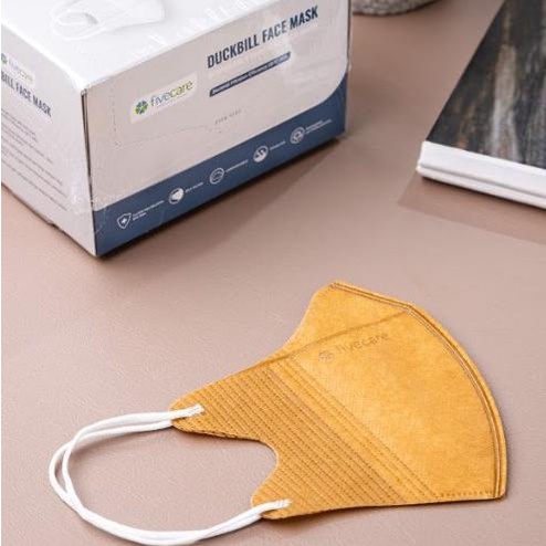 Fivecare Duckbill Face Mask//Masker Medis Duckbill Earloop Fivecare - Cokelat