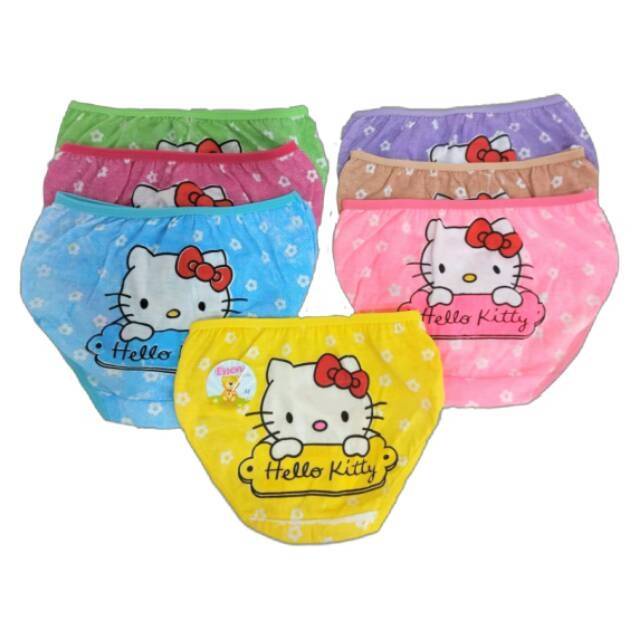 PROMO!! ( 1 Lusin ) Celana Dalam Anak Perempuan / CD Cewek Karakter HELLO KITTY  | Essen