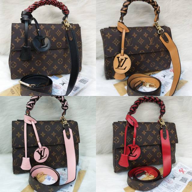 LV CLUNY LOUIS VUITTON TOP HANDLE TAS SELEMPANG SLING BAG TAS KERJA PESTA SUPER PREMIUM