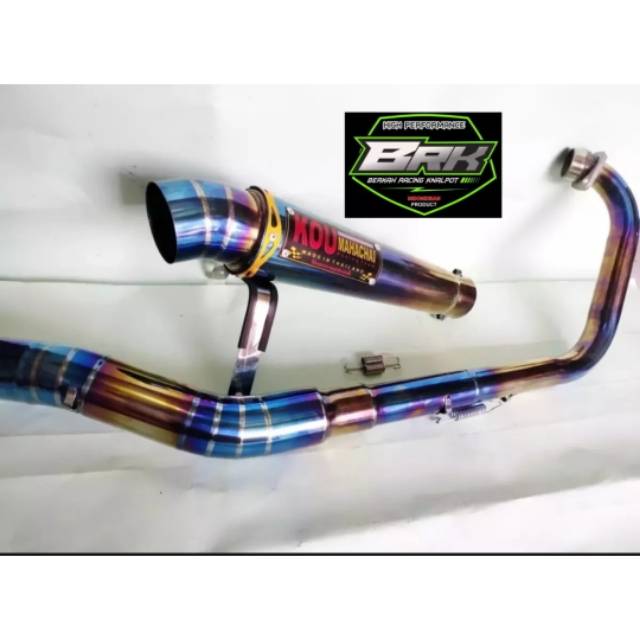 Knalpot Racing Kou Bluemoon Full System Honda Sonic 150R