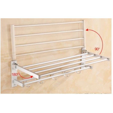 Rak Dinding Kamar Mandi Rak Dinding Aluminium Towel Hanger