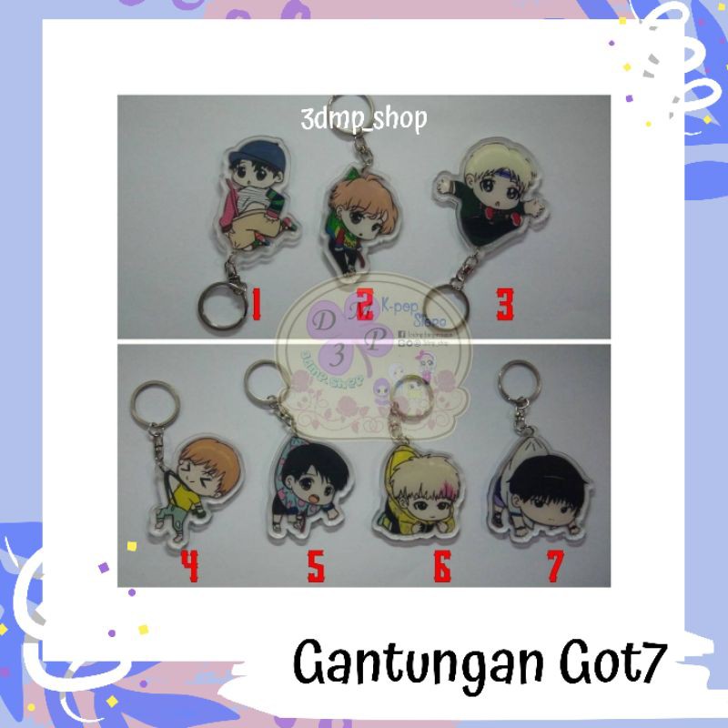 Gantungan Kunci Ganci Keychain Got7