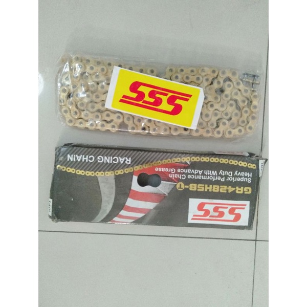 rantai sss 428 140 hsbt gold 428h 140 klx crf cbr
