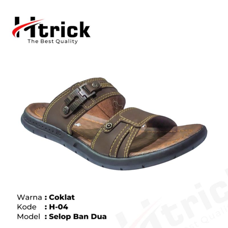 sandal pria / sendal pria casual Original H-trick 02 sandal kulit