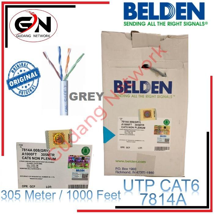 Utp Cab | Kabel Utp Cat 6 Belden 7814A / Belden Cat 6 / Kabel Data Cat 6/Cat6