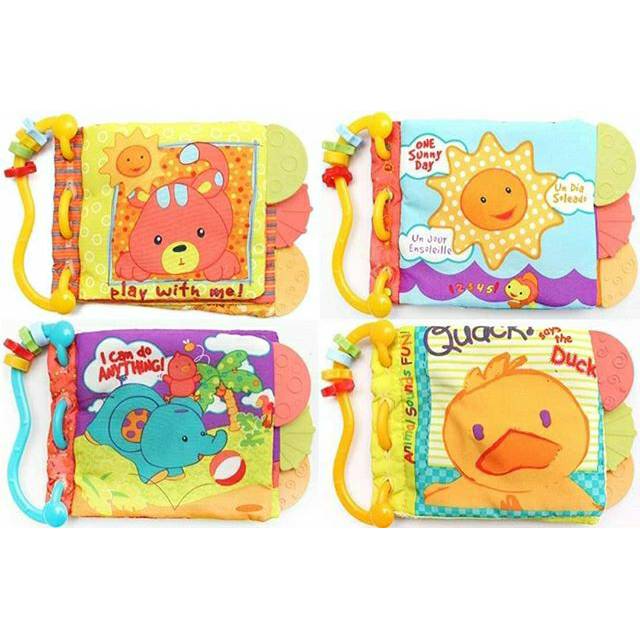 Soft Book TeetheR Book Carter Soft book Buku bantal anak Buku kain bayi buku cerita inggris anak Buku Kain Bayi Bunyi Nyit Nyit Softbook Buku Bantal Soft book