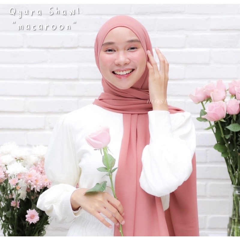 Itsmostly - Qyura Shawl-Macaroon