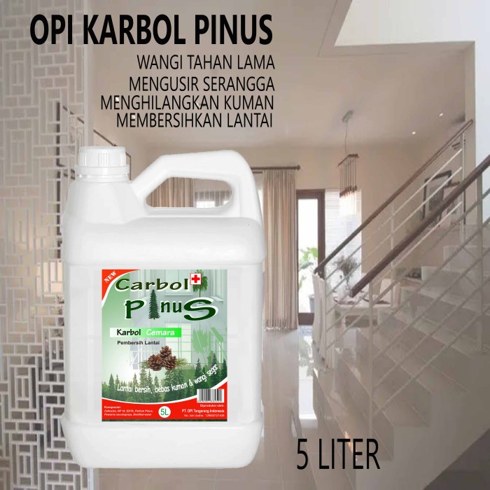 Karbol Pinus 5 Liter dan Varian wangi lainnya putih susu segar Pewangi &amp; Pembersih Lantai Produk OPI baru Suplayer terpercaya sudah ada izin edar resmi by Oke sabun suplayer