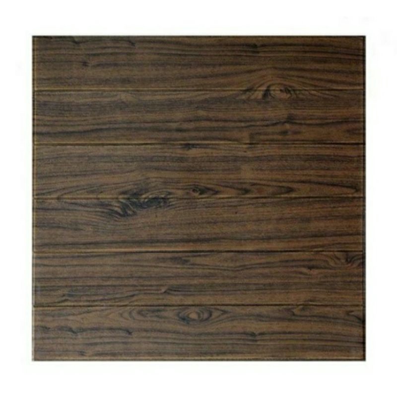 PEKANBARU Wallpaper foam  3D 6mm-7mm-KAYU COKLAT 3MM