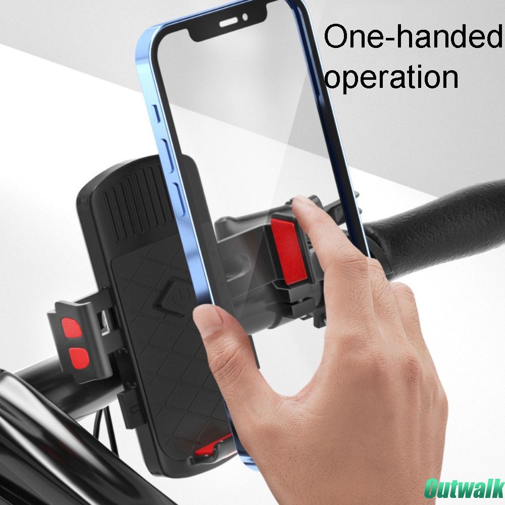 Electric Vehicle Phone Rack Bicycle Phone Holder Motorcycle Phone Holder Shockproof Mobile Phone Navigation Support -OW-