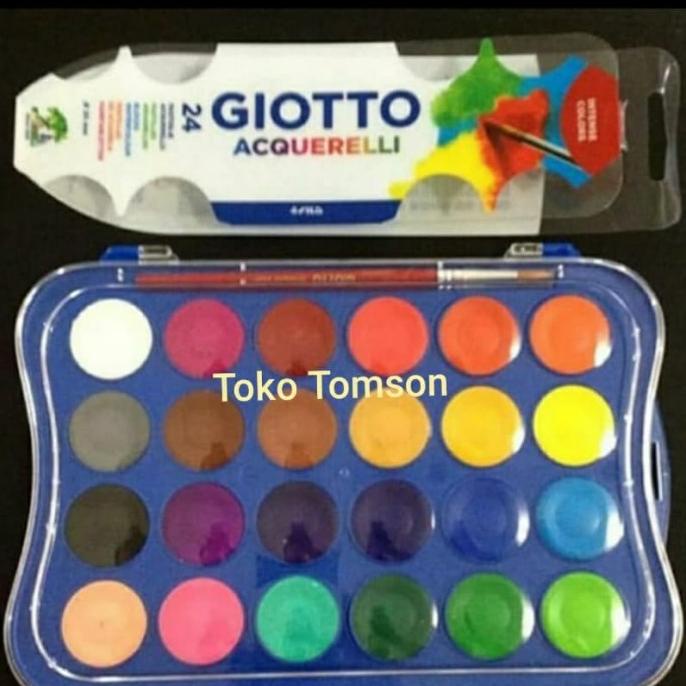 

BAYAR DITEMPAT Cat Air Untuk Anak Giotto Acquerelli Mini 24 Warna/CAT AKRILIK SET/CAT AKRILIK SET 24 WARNA/CAT AKRILIK PASTEL/CAT AIR/CAT AIR LUKIS SET/CAT AIR GIOTTO/KUAS LUKIS 1 SET/KUAS LUKIS KECIL/KUAS LUKIS LENGKAP/KANVAS LUKIS/KANVAS LUKIS