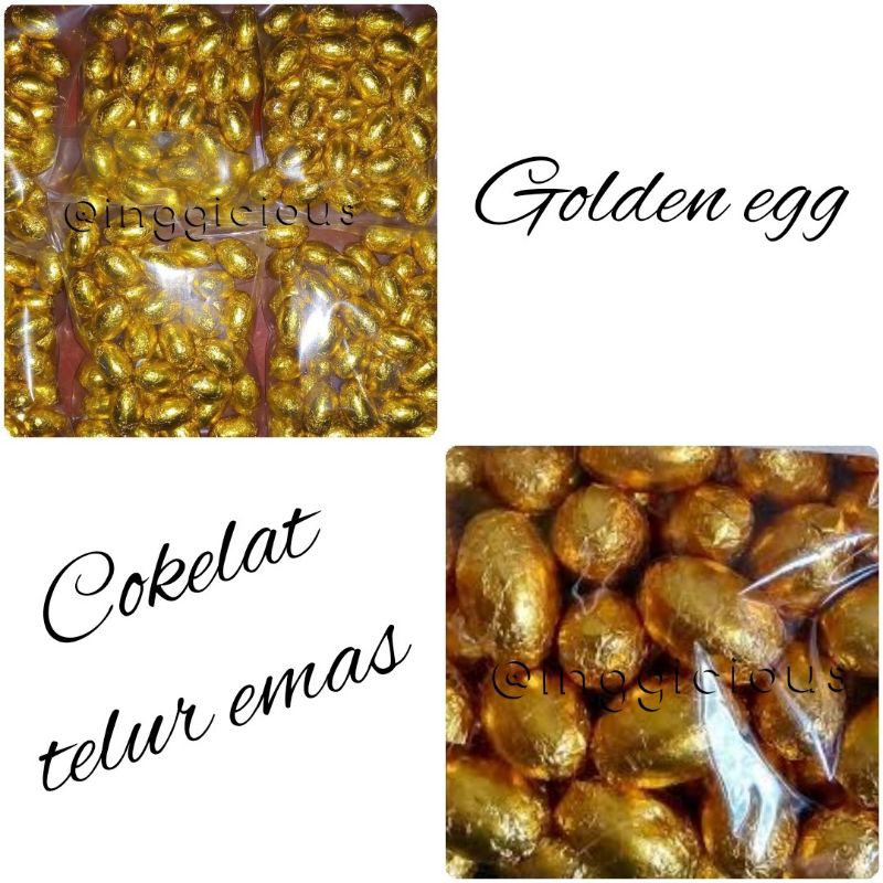 

Cokelat Golden Egg / Cokelat Telur Emas HALAL / Cokelat Telor /Coklat telur paskah
