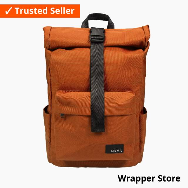 Tas NAMA STUDIOS LITE 322 Roll Top Backpack Orange Rainproof - Ready Stock