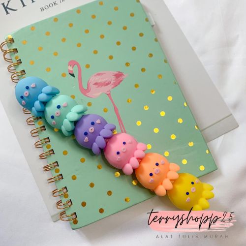 Stabilo Karakter Hewan Laut Gurita Stabilo Murah 1SET Termurah Unik Lucu